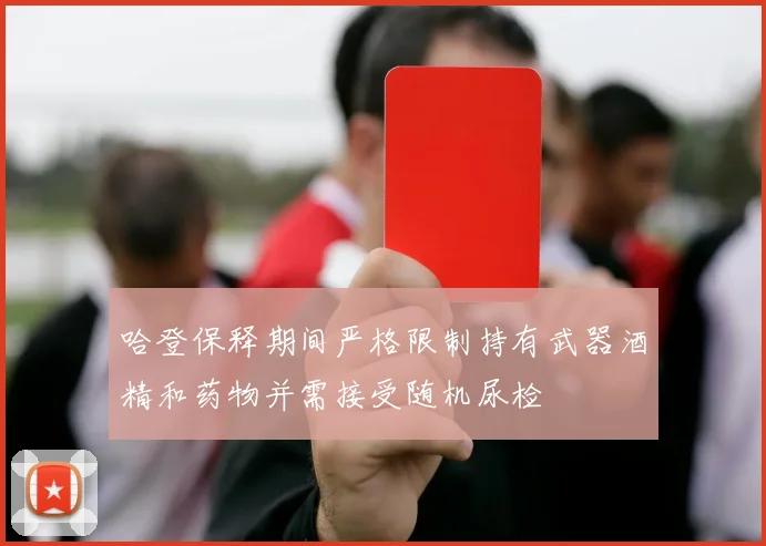 哈登保释期间严格限制持有武器酒精和药物并需接受随机尿检